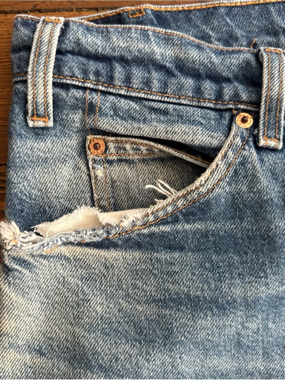 Levis 505 Men 40x30 Orange Tab Vintage Regular Fit Straight Leg Medium Wash Jean